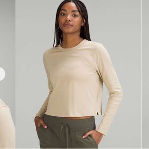 Lululemon Classic-Fit Cotton-Blend Long Sleeve Shirt Trench Size 6